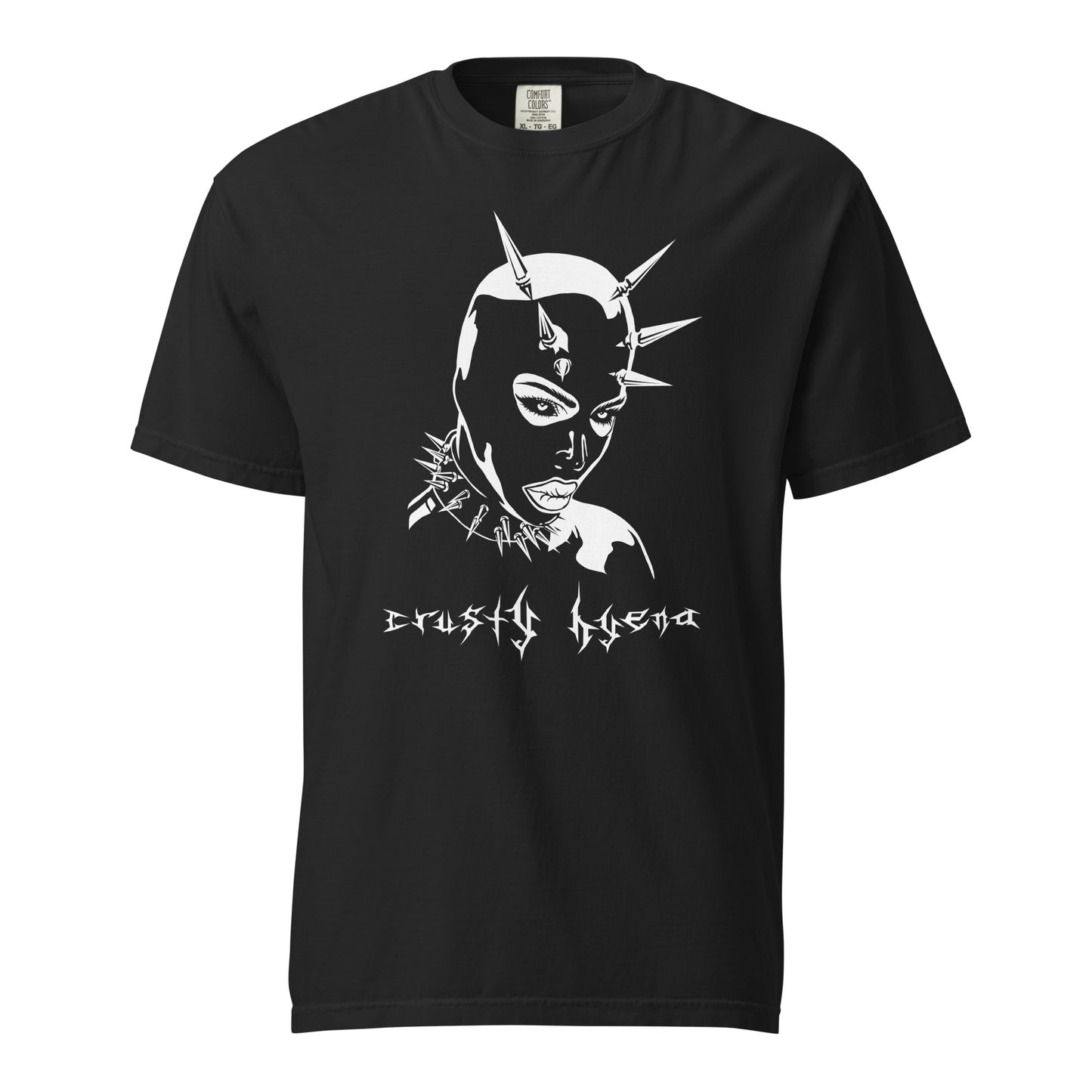 Fred Born Studio Crusty Hyena Unisex Graphic Tshirt Dark Aesthetic Gothic spiked Latex mask