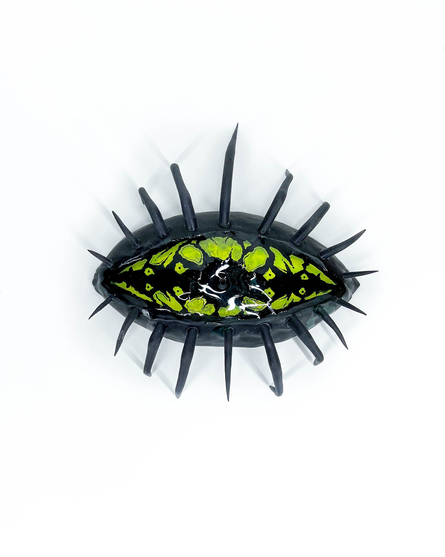 Eye Incense Holder - Green Spider